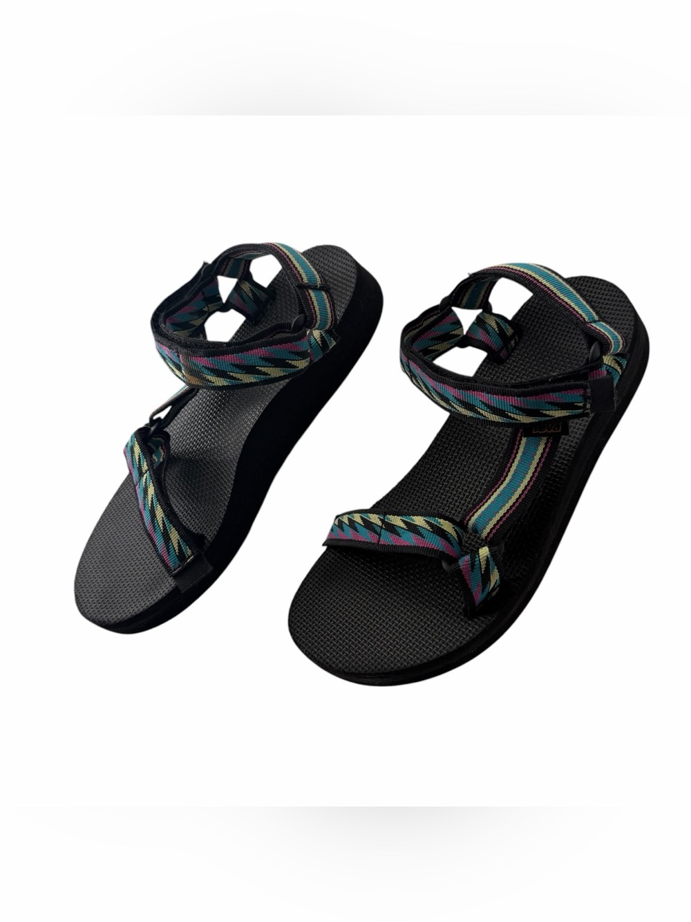 Teva Bolt Retro Women's Midform Universal Gorpcore Boho Festival Sandals Size 7 - Picture 3 of 7